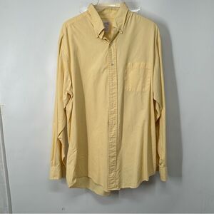 Brooks Brothers Makers Yellow Button Down Shirt Size 16 1/2 - 5 Made in USA